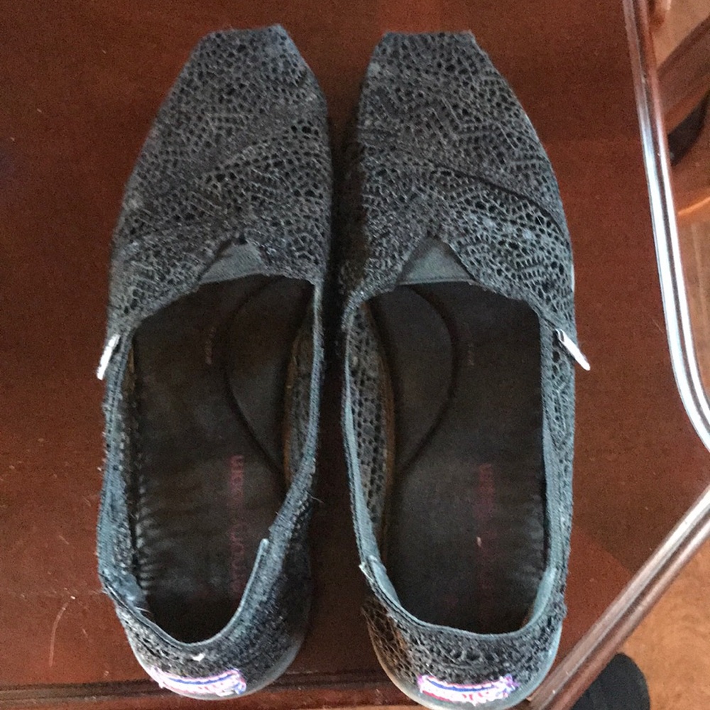 Black crocheted Bobs
